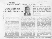Otro libro de Rubén Ramírez  [artículo] Víctor Fernández.