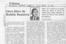 Otro libro de Rubén Ramírez  [artículo] Víctor Fernández.