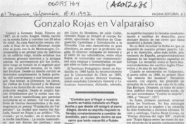 Gonzalo Rojas en Valparaíso  [artículo] Adolfo Simpson T.