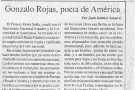 Gonzalo Rojas, poeta de América
