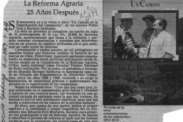 La Reforma Agraria 25 años después  [artículo].
