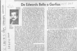 De Edwards Bello a Garfias  [artículo] Luis Sánchez Latorre.