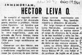 Héctor Leiva O.  [artículo].
