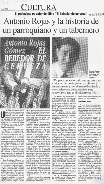 Antonio Rojas y la historia de un parroquiano y un tabernero  [artículo].