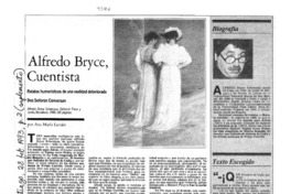 Alfredo Bryce, cuentista  [artículo] Ana María Larraín.