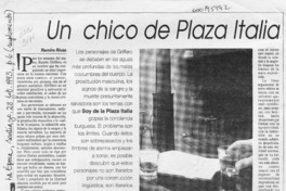 Un chico de Plaza Italia  [artículo] Ramiro Rivas.