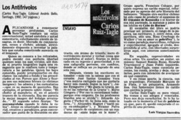Los antifrívolos  [artículo] Luis Vargas Saavedra.