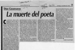 La muerte del poeta  [artículo] JaIme Valdivieso.