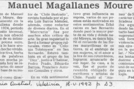 Manuel Magallanes Moure  [artículo] Federico Tatter.