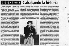 Cabalgando la historia  [artículo] Hernán Soto.
