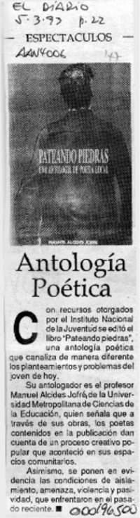Antología poética  [artículo].