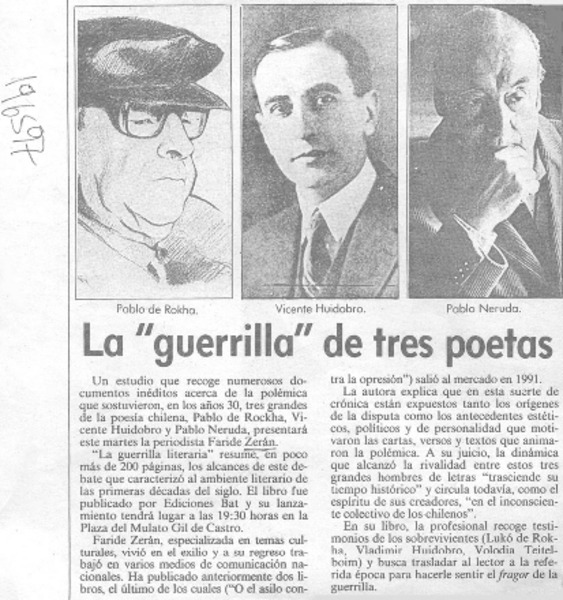 La "Guerrilla" de tres poetas