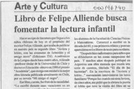 Libro de Felipe Alliende busca fomentar la lectura infantil  [artículo].