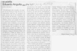 El poeta Eduardo Anguita  [artículo] Miguel Angel Díaz A.