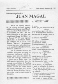 Juan Magal  [artículo].