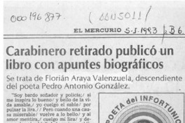 Carabinero retirado publicó un libro con apuntes biográficos  [artículo] Eugenio Rodríguez.