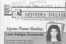 Luis Felipe Contardo  [artículo] Silvia Yáñez Cerpa.