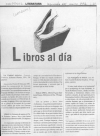 Libros al día  [artículo].