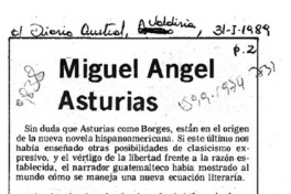 Miguel Angel Asturias  [artículo] Federico Tatter.