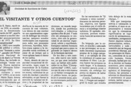 "El visitante y otros cuentos"  [artículo] Luis E. Aguilera.