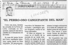 "El perro-oso cangufante del mar"  [artículo] Roberto Morán.