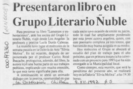 Presentaron libro en Grupo Literario Ñuble  [artículo].