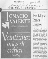 José Miguel Ibáñez Langlois  [artículo].