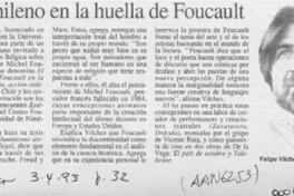 Un Chileno en la huella de Foucault  [artículo].