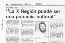 "La X Región puede ser una potencia cultural"  [artículo].