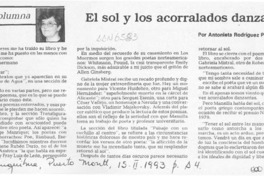 El sol y los acorralados danzantes  [artículo] Antonieta Rodríguez París.