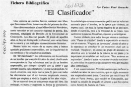"El clasificador"  [artículo] Carlos René Ibacache.