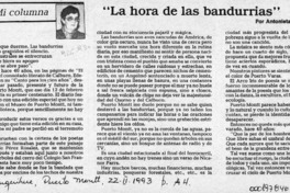 "La hora de las bandurrias"  [artículo] Antonieta Rodríguez París.