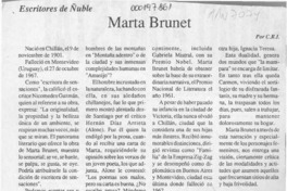 Marta Brunet  [artículo] C. R. I.