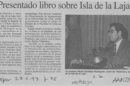 Presentado libro sobre Isla de la Laja  [artículo].