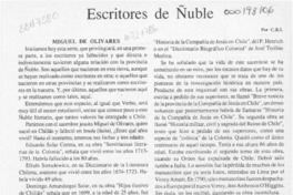 Miguel de Olivares  [artículo] C. R. I.