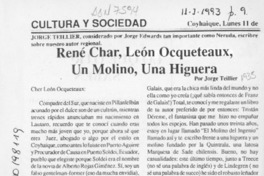 René Char, León Ocqueteaux, un molino, una higuera  [artículo] Jorge Teillier.