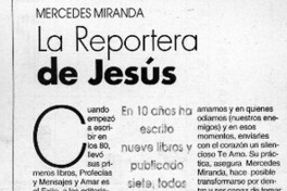 La reportera de Jesús  [artículo] MLU.