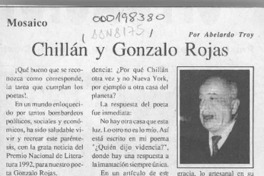 Chillán y Gonzalo Rojas  [artículo] Abelardo Troy.