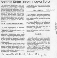Antonio Rojas lanza nuevo libro  [artículo].