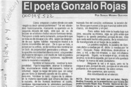 El poeta Gonzalo Rojas  [artículo] Sergio Medina Quezada.