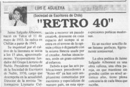 "Retro 40"  [artículo] Luis E. Aguilera.