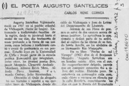 El poeta Augusto Santelices  [artículo] Carlos René Correa.