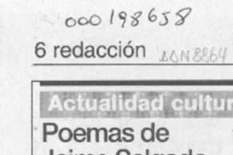 Poemas de Jaime Salgado  [artículo].