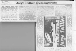 Jorge Teillier, poeta lugareño  [artículo] Marino Muñoz Lagos.