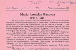 María Asunción Requena  [artículo].