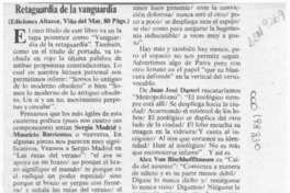 Retaguardia de la vanguardia  [artículo] Carlos León Pezoa.