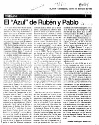 El "Azul" de Rubén y Pablo  [artículo] Ramón Domínguez Benavente.