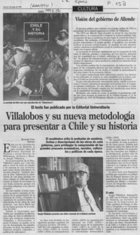 Villalobos y su nueva metodología para presentar a Chile y su historia