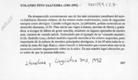 Yolando Pino Saavedra (1901-1992)  [artículo] Gilberto Sánchez C.