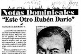 "Este otro Rubén Darío"  [artículo] Darío de la Fuente D.